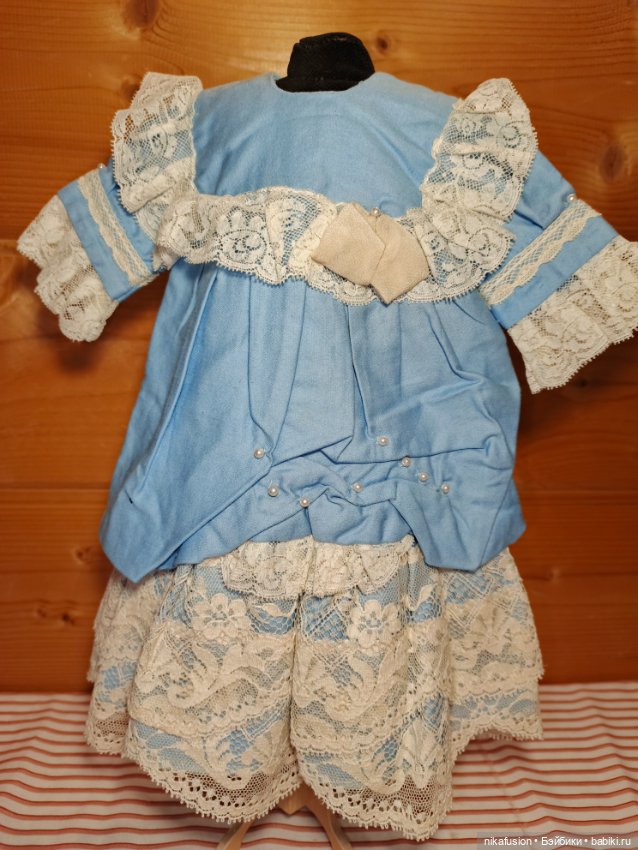 Платье на старинную куклу ростом 55 см (фото 3)