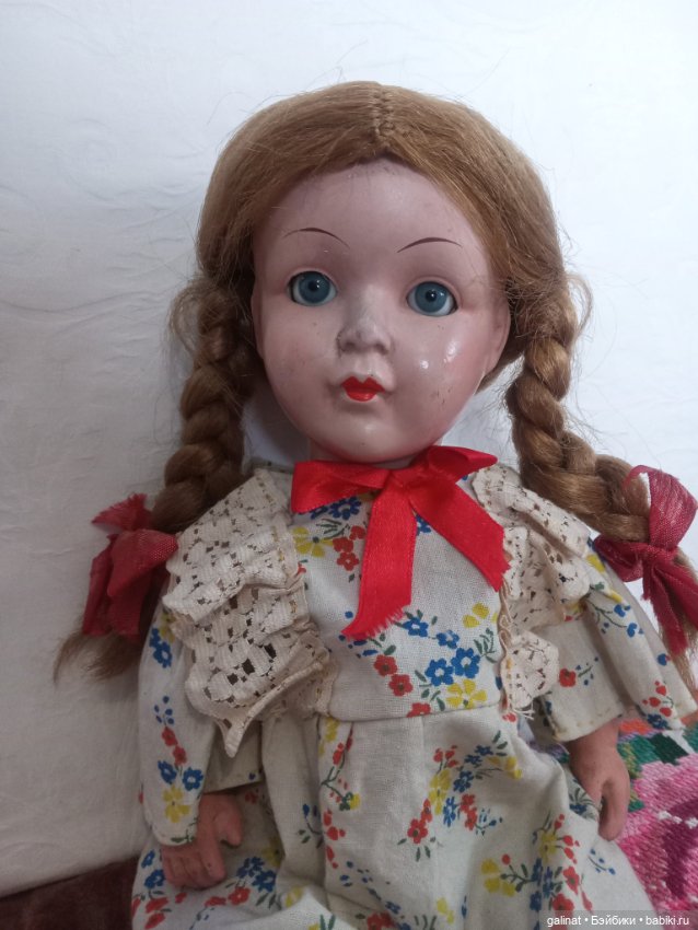 Старинная немецкая композитная кукла