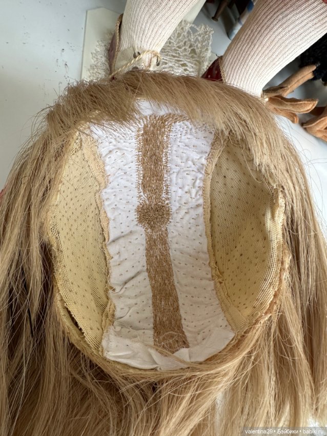 Натуральный Парик на антикварную куклу (фото 10)