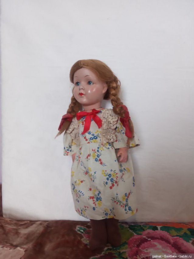 Старинная немецкая композитная кукла (фото 4)