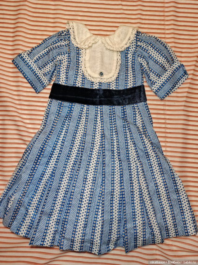 Платье на антикварную или винтажную куклу рост 60-65 см (фото 7)