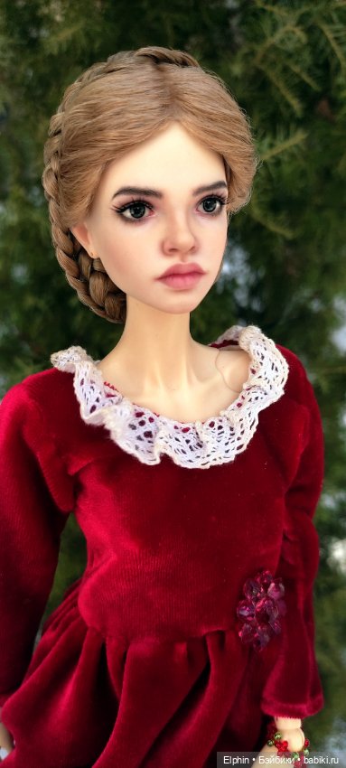 Сложный викторианский парик с плетением из кос ОГ 11,5-12 см (фото 4)