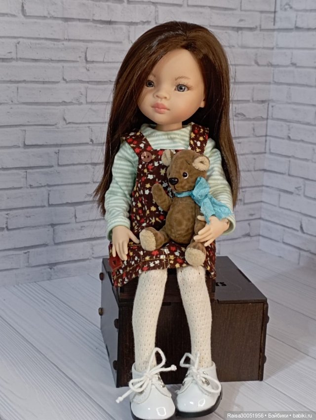 Сарафан, кофта, шапка, сумочка для кукол Паола Рейна 32-34 смсм (фото 6)