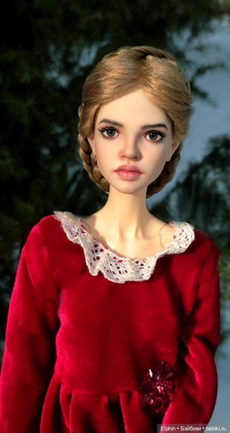 Сложный викторианский парик с плетением из кос ОГ 11,5-12 см (фото 2)