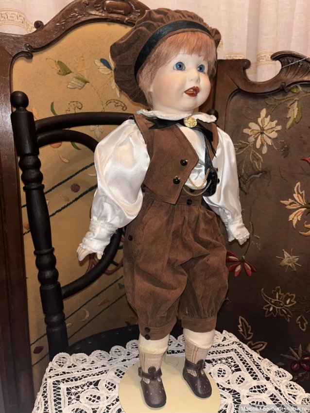 Фарфоровая кукла мальчик — Реплики антикварных кукол (фото 4)
