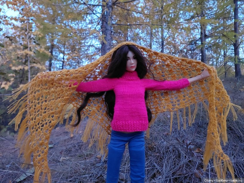 Шали и шарфы для кукол — Одежда для кукол (фото 6)