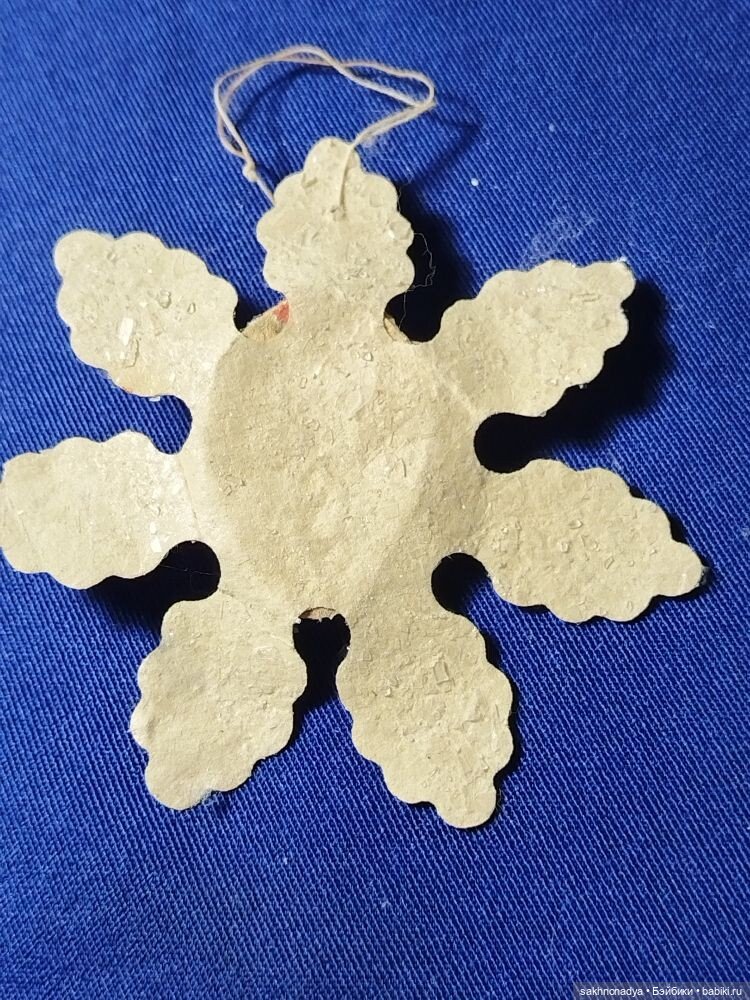 Снежинка с личиком винтаж (фото 4)