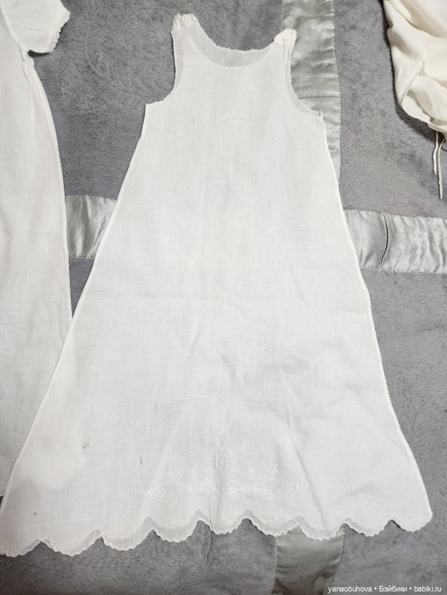Старинные детские крестильные платья с длинным рукавом №2