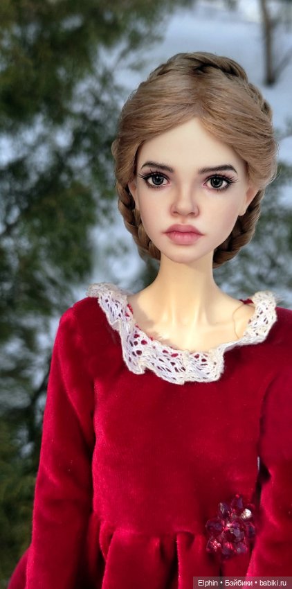 Сложный викторианский парик с плетением из кос ОГ 11,5-12 см (фото 8)