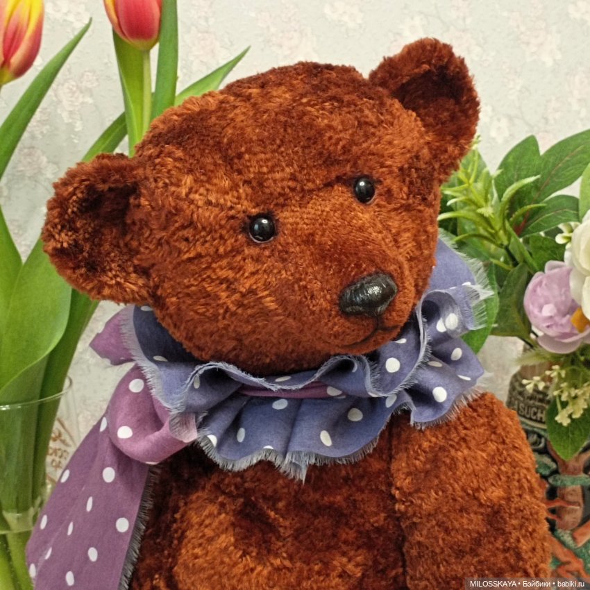 Большой плюшевый мишка с ревуном (фото 4)