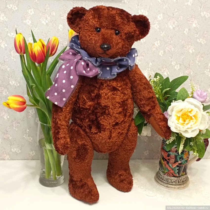 Большой плюшевый мишка с ревуном (фото 3)