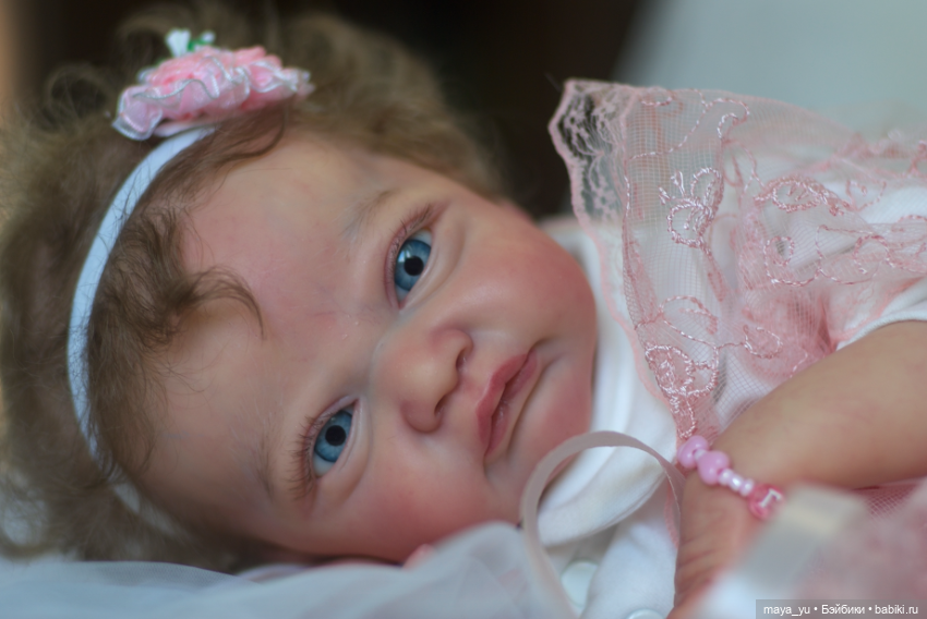 Кукла реборн Грейси Мэй открыла глазки (фото 4)