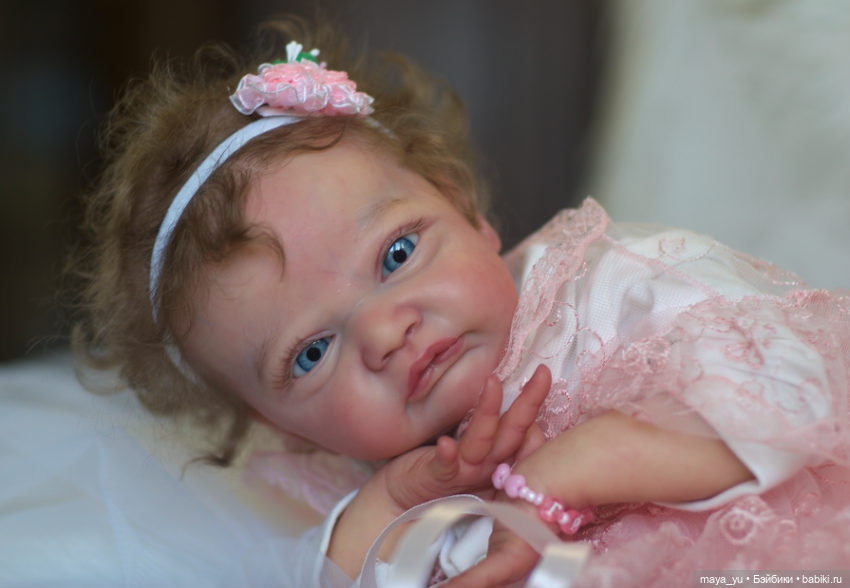 Кукла реборн Грейси Мэй открыла глазки (фото 2)