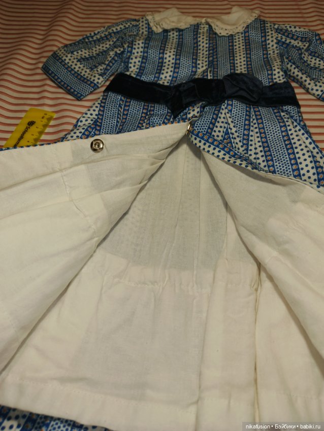 Платье на антикварную или винтажную куклу рост 60-65 см (фото 10)