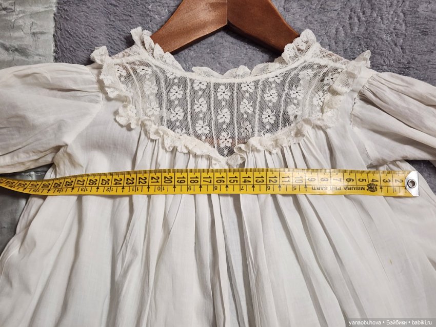 Антикварные хлопковые крестильные платья