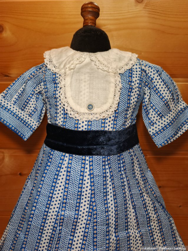 Платье на антикварную или винтажную куклу рост 60-65 см (фото 3)