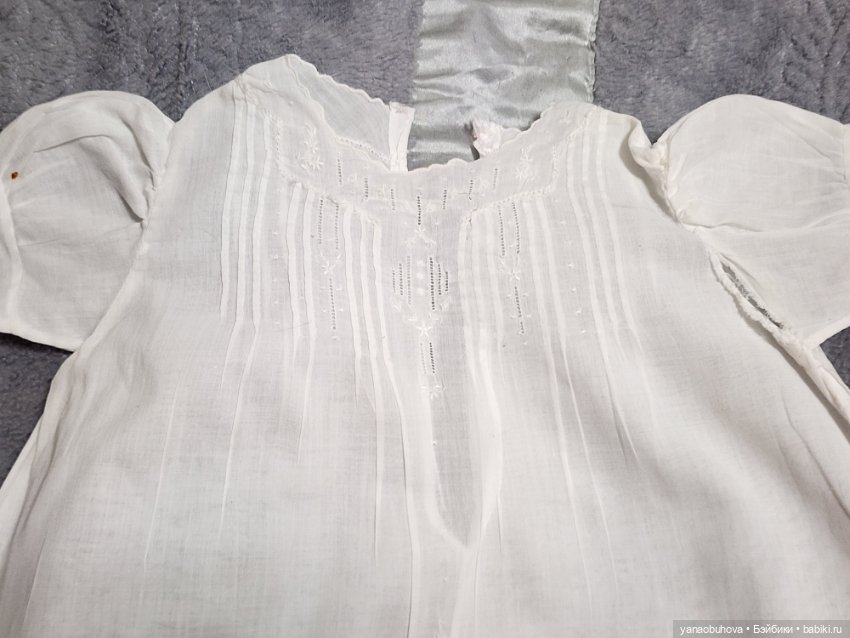 Старинные детские крестильные платья с длинным рукавом №2 (фото 10)