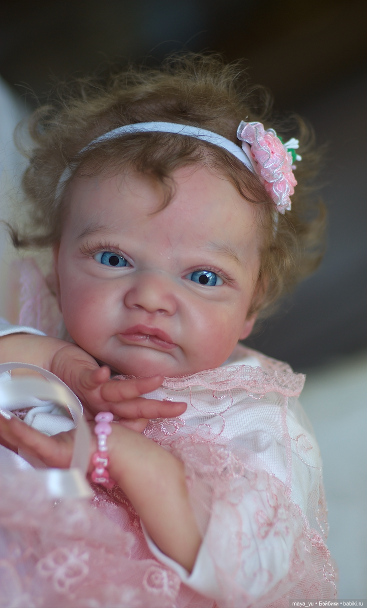 Кукла реборн Грейси Мэй открыла глазки (фото 10)