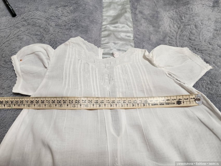 Старинные детские крестильные платья с длинным рукавом №2