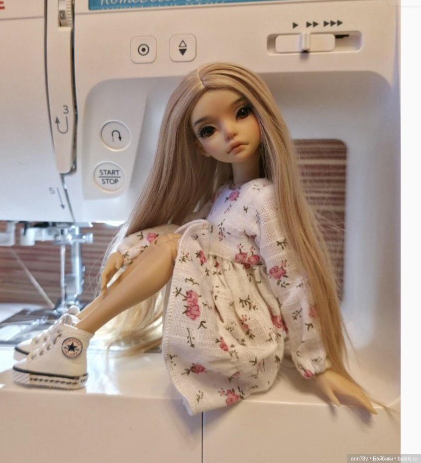 Парик из козочки для Птички Лоры, Китти, Адель, Чарли и им подобным головам, размером 10.5-11 см