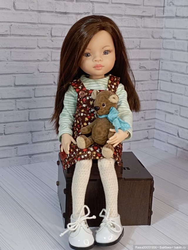 Сарафан, кофта, шапка, сумочка для кукол Паола Рейна 32-34 смсм (фото 5)