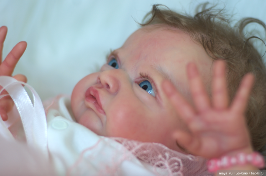 Кукла реборн Грейси Мэй открыла глазки (фото 9)