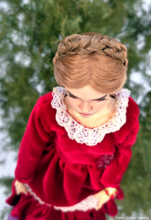 Сложный викторианский парик с плетением из кос ОГ 11,5-12 см (фото 10)