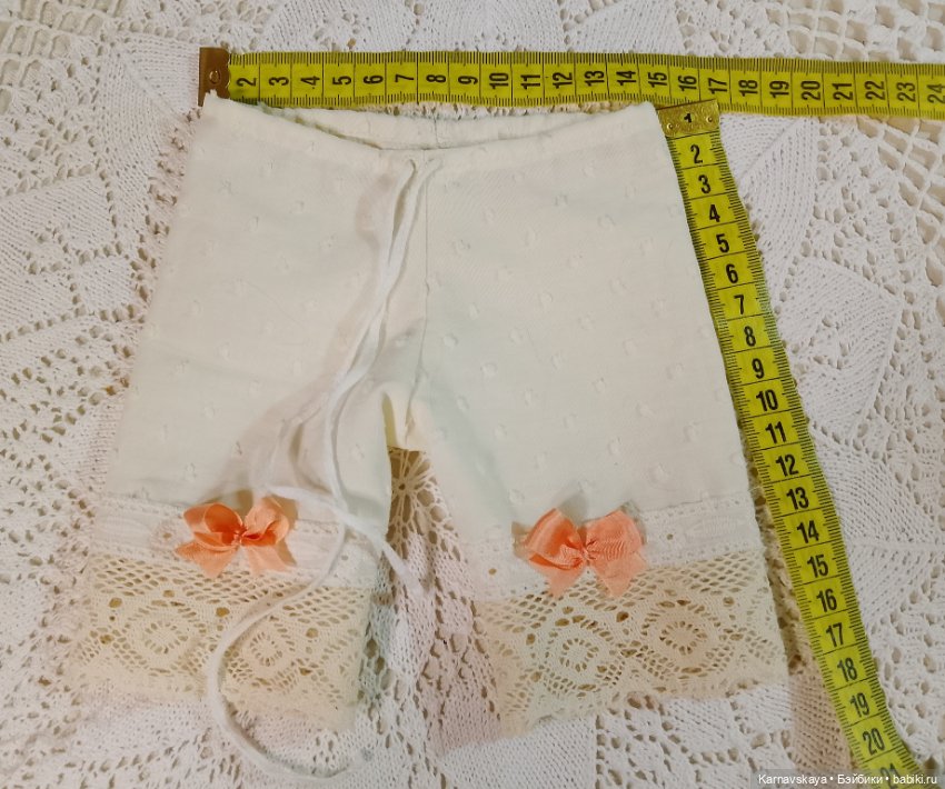 Батистовый крестильный комплект для винтажного или антикварного малыша ростом 38-42см