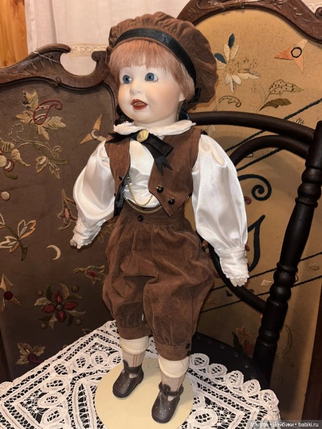 Фарфоровая кукла мальчик — Реплики антикварных кукол (фото 5)