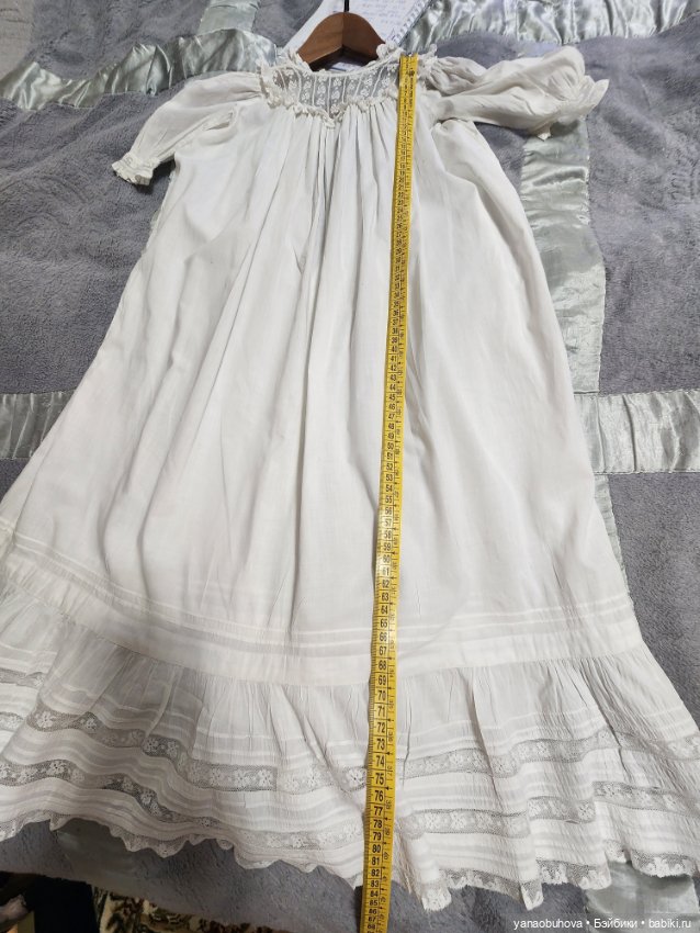 Антикварные хлопковые крестильные платья (фото 10)
