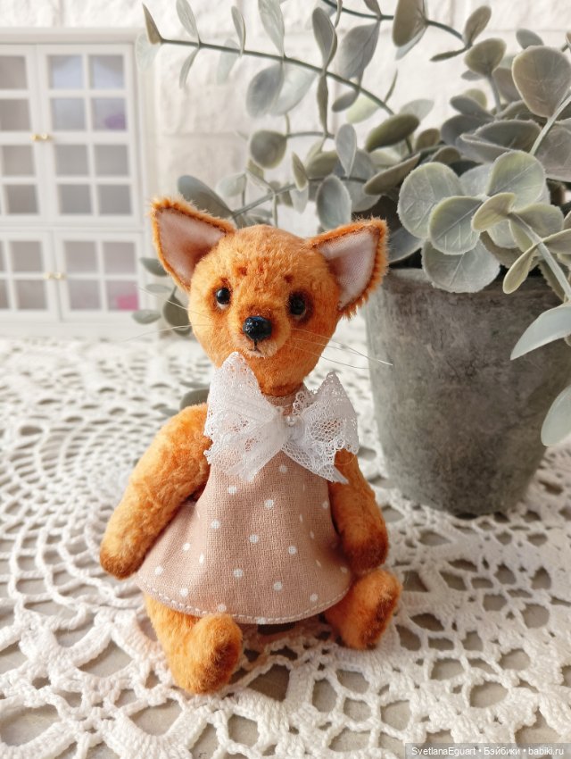 Тедди лисичка Келли — Авторские игрушки