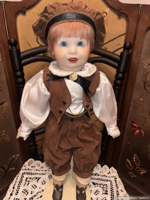 Фарфоровая кукла мальчик — Реплики антикварных кукол (фото 3)