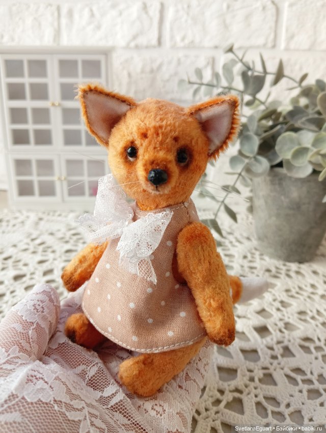 Тедди лисичка Келли — Авторские игрушки (фото 4)
