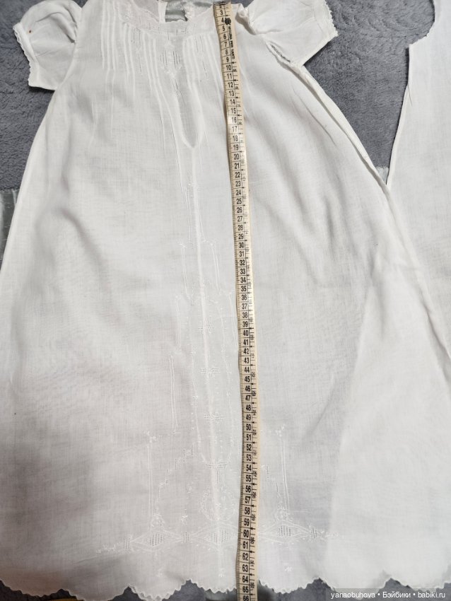 Старинные детские крестильные платья с длинным рукавом №2