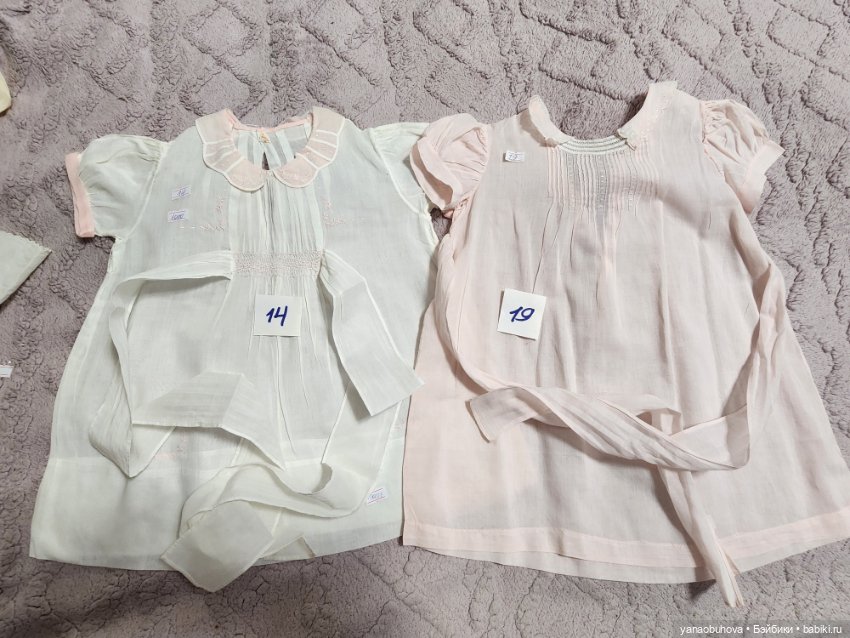 Винтажные детские цветные платья для ваших больших кукол (фото 9)