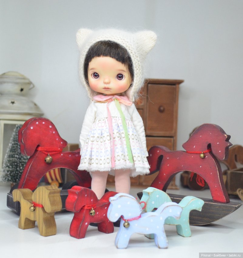 Лошадки деревянные) — Аксессуары для кукольных фотосессий (фото 8)