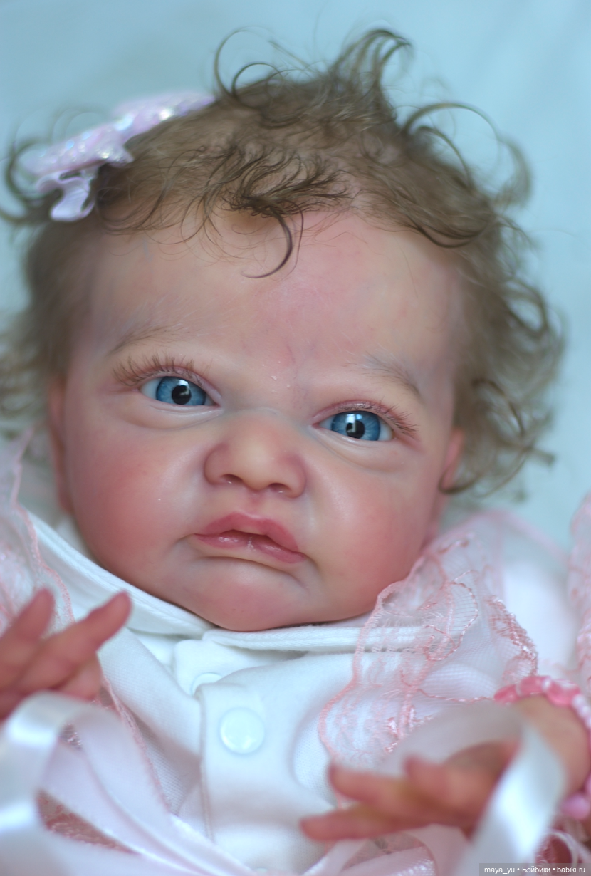 Кукла реборн Грейси Мэй открыла глазки
