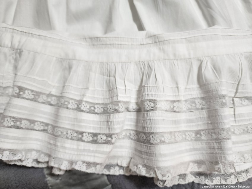 Антикварные хлопковые крестильные платья