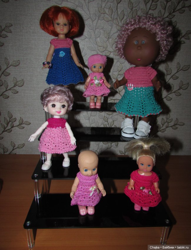 Платья на кукол — Mia, Evi simba, Chou chou, бжд, Paola Reina mini, Corolle mini, Машенька (фото 5)