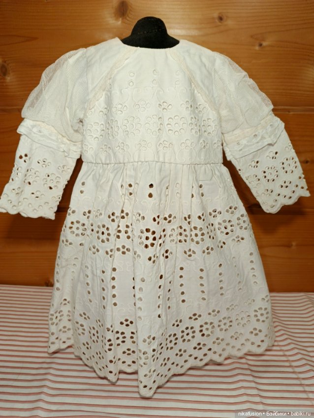 Платье на антикварную или винтажную куклу рост 60 см (фото 3)