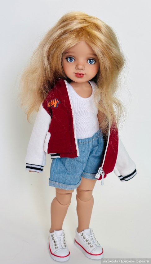 Блондиночка Яна, авторская шарнирная кукла из полиуретана, фулсет (фото 6)