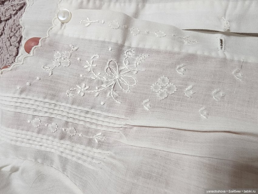 Винтжные белые детские платья и нижние сорочки для ваших кукол (фото 10)