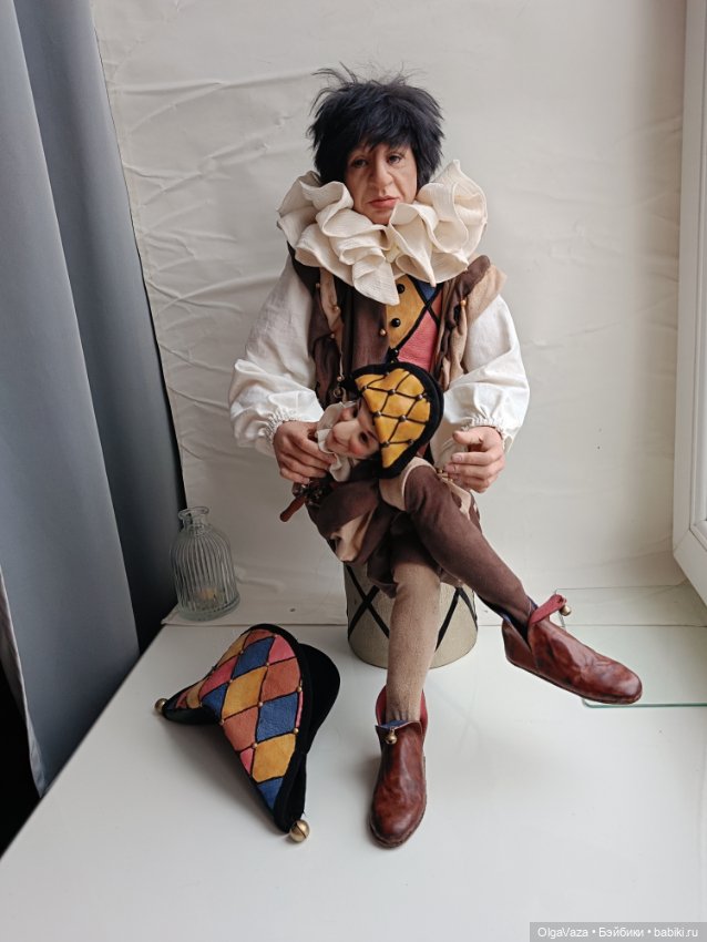 Грустный шут — Авторские куклы (фото 5)