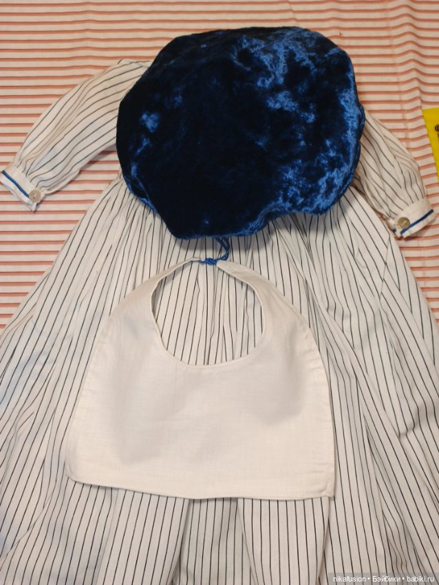 Костюм в морском стиле для винтажной или антикварной куклы, рост 60-65 см (фото 10)