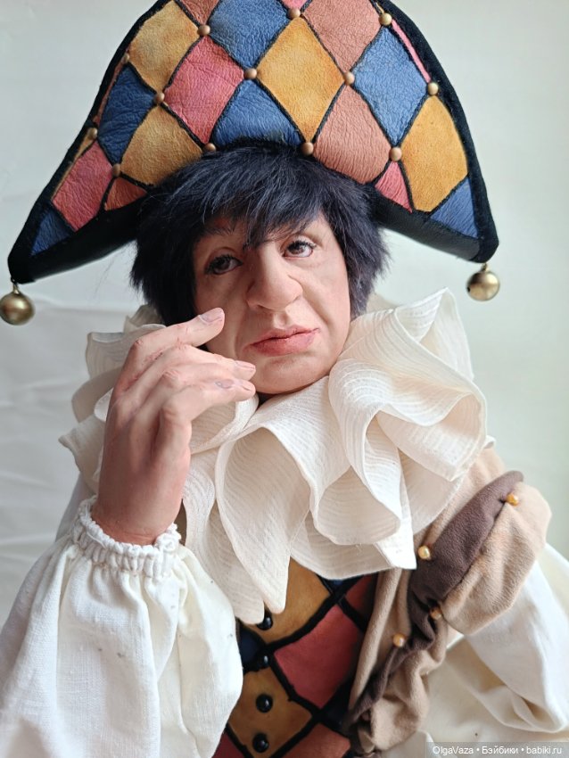 Грустный шут — Авторские куклы (фото 8)