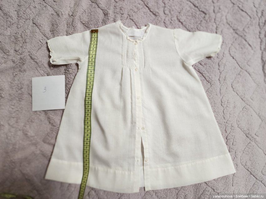 Винтжные белые детские платья и нижние сорочки для ваших кукол (фото 5)