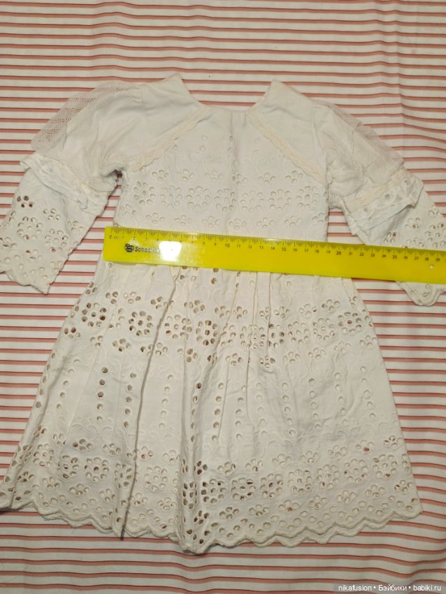 Платье на антикварную или винтажную куклу рост 60 см (фото 5)