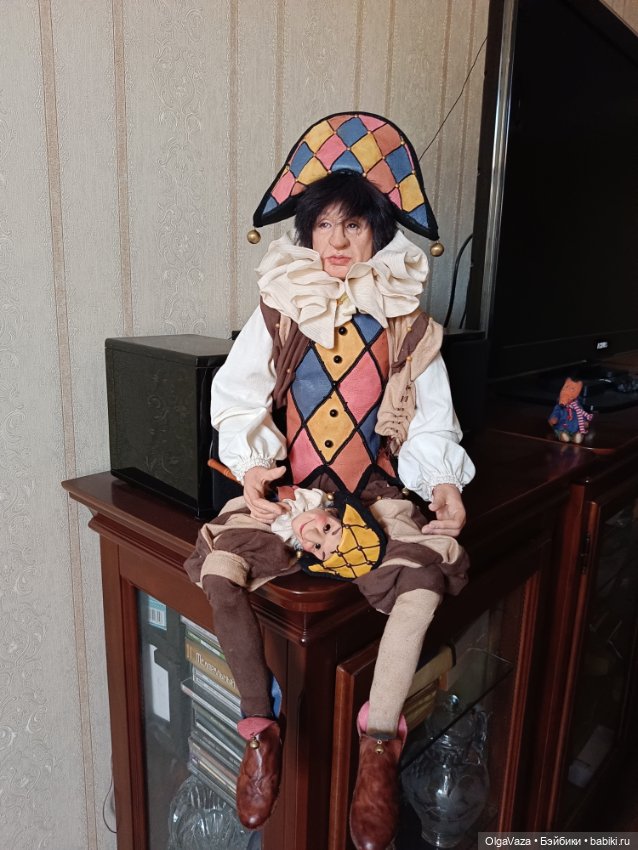 Грустный шут — Авторские куклы (фото 4)