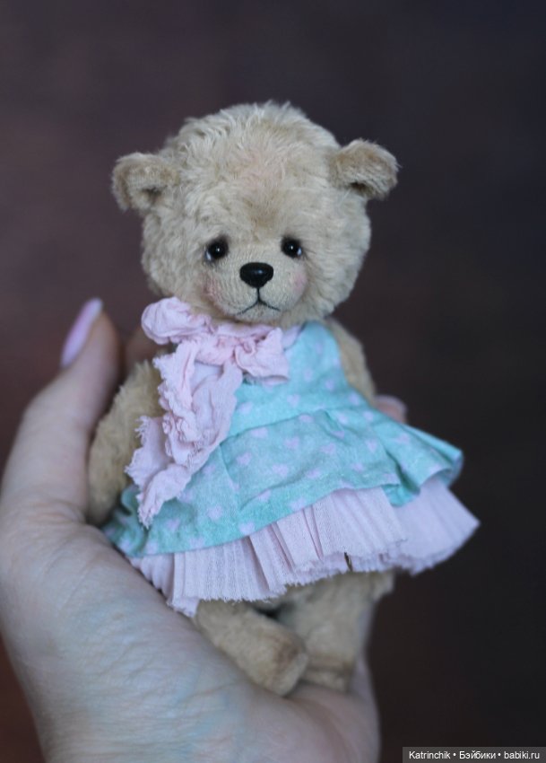 Мишка тедди 13.5 см — Авторские игрушки (фото 2)