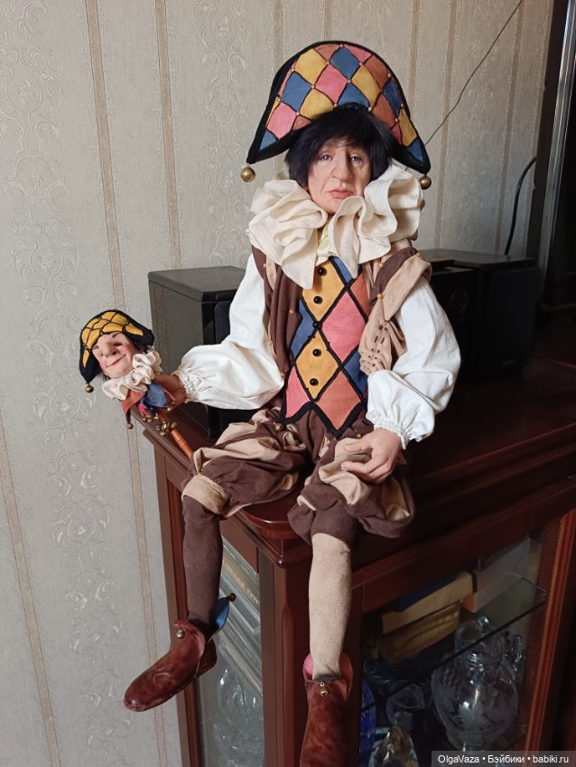 Грустный шут — Авторские куклы (фото 3)